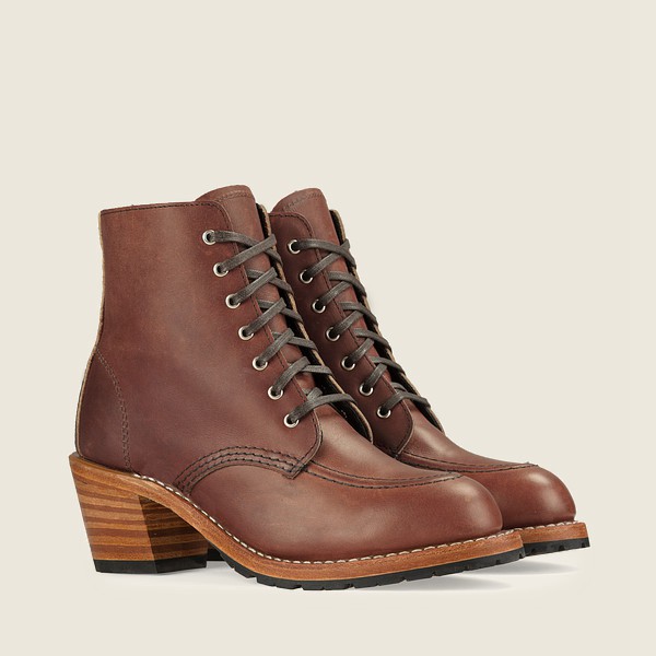 Red Wing Heritage Boots Clara - Heeled Harness Læder - Brune - Dame 6301-PKQYF